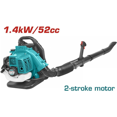Total βενζινοκίνητος φυσητήρας 52cc / 2hp με ισχυρό 2χρονο κινητήρα (tb552201), , medium