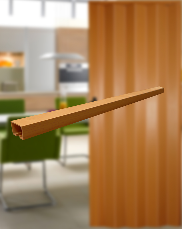 Atrium rail for fold door 2m walnut, , medium image number null