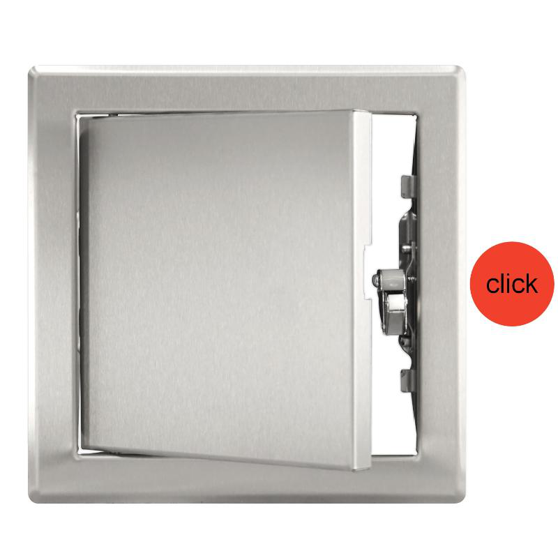 Europlast μεταλλικη πορτα κλικ 15x15cm - inox, , medium image number null