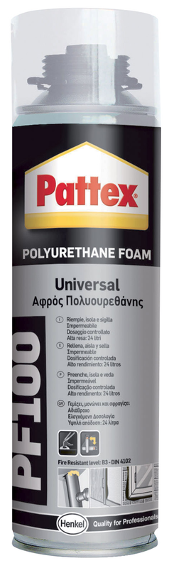 Pattex pf100 schiumofix αφρος πολυουρεθανης 500ml, , medium-null