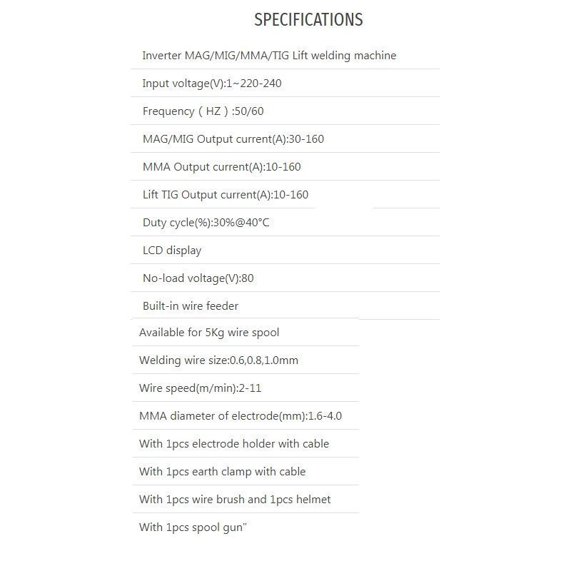 Product image: Total ηλεκτροκόλληση inverter mig / mma / tig lift welding machine 160a (tmgt1601), , medium-null