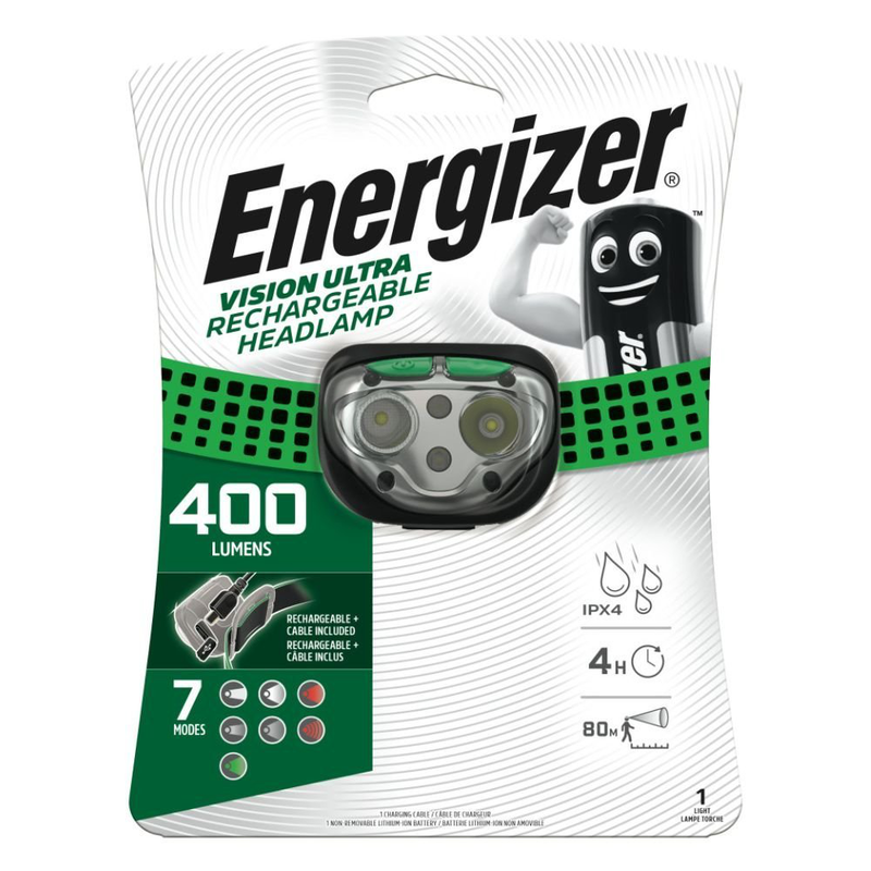 Energizer vision ultra &epsilon;&pi;&alpha;&nu;&alpha;&phi;&omicron;&rho;&tau;&iota;&zeta;ό&mu;&epsilon;&nu;&omicron;&sigmaf; &phi;&alpha;&kappa;ό&sigmaf; &kappa;&epsilon;&phi;&alpha;&lambda;ή&sigmaf; USB-c &mu;&epsilon; 400 lumens & &lambda;&epsilon;&iota;&tau;&omicron;&upsilon;&rho;&gamma;ί&alpha; visionguard, , medium-null
