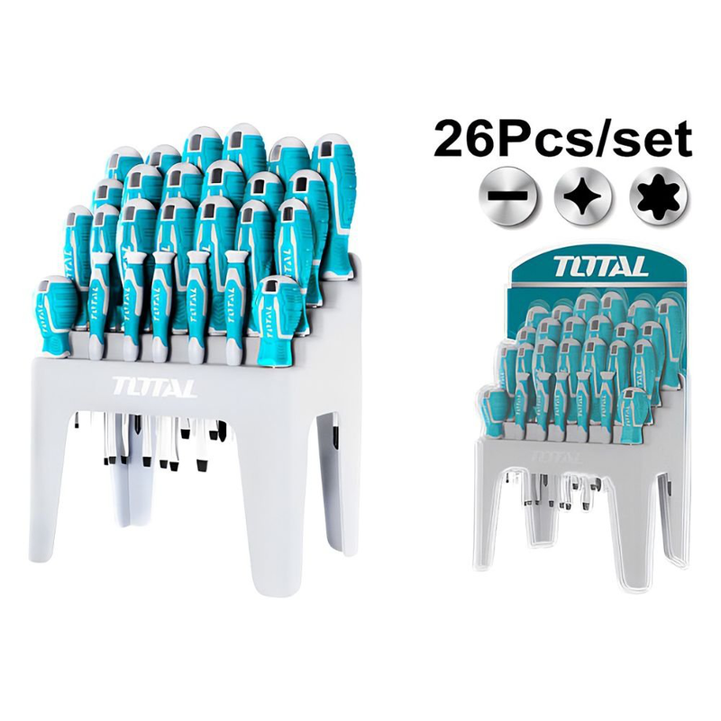 Product image: Total σετ κατσαβιδιών 26 τεμαχίων από cr-v, , medium-null
