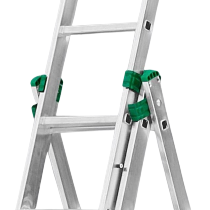 Palbest eurostyl τριπλή σκάλα αλουμινίου 3x11 με ύψος 6,73m, , medium-null