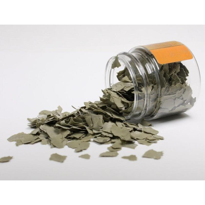 Flakes colors/candle green 20gr, Green, medium