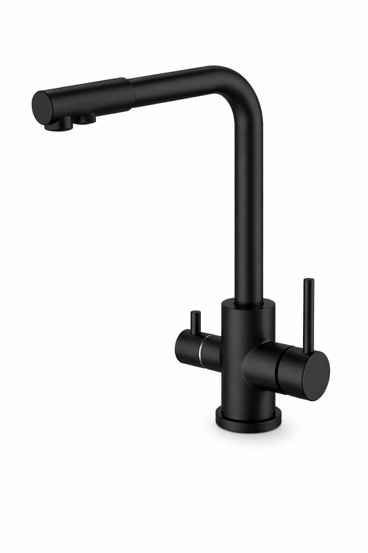 New alabama 3-way kitchen mixer black matte, , medium-null