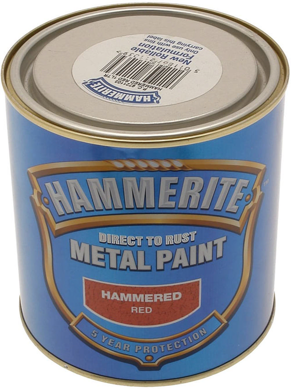 Hammerite hammered red 750ml, , medium-null