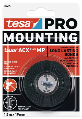 Tesa pro double-face tape acx+ mp 1.5mx19mm, , medium