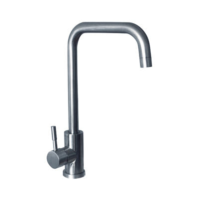 Kitchen mixer with “l” swivel spout