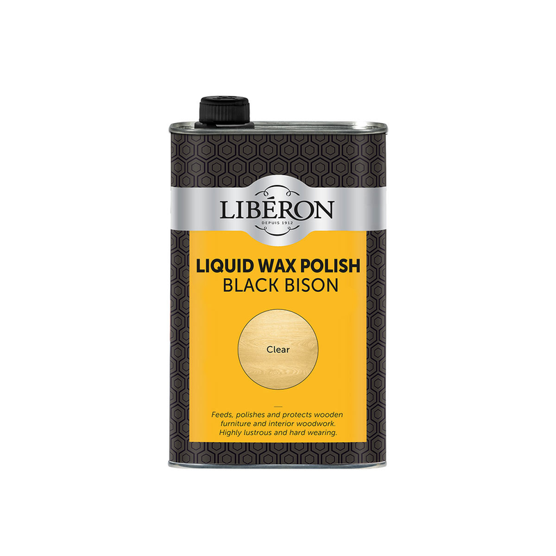 Liberon clear black bison liquid wax polish 500ml-null
