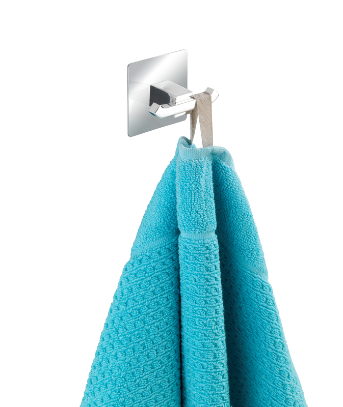 Wenko turboloc stainless steel hook quadrato double, , medium image number null