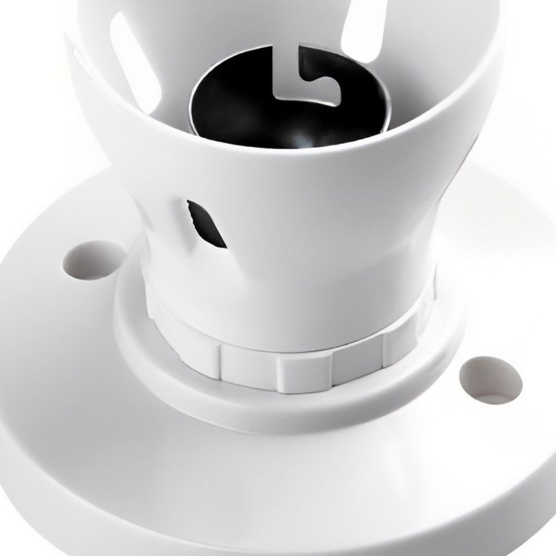 Product image: Βάση οροφής λευκή b22 κατάλληλη για λάμπες μπαγιονέτ με ασφαλή στήριξη, , medium-null
