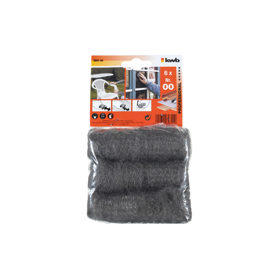 Cleaning wire cell in rolls 6 pcs 089700, Grey, medium