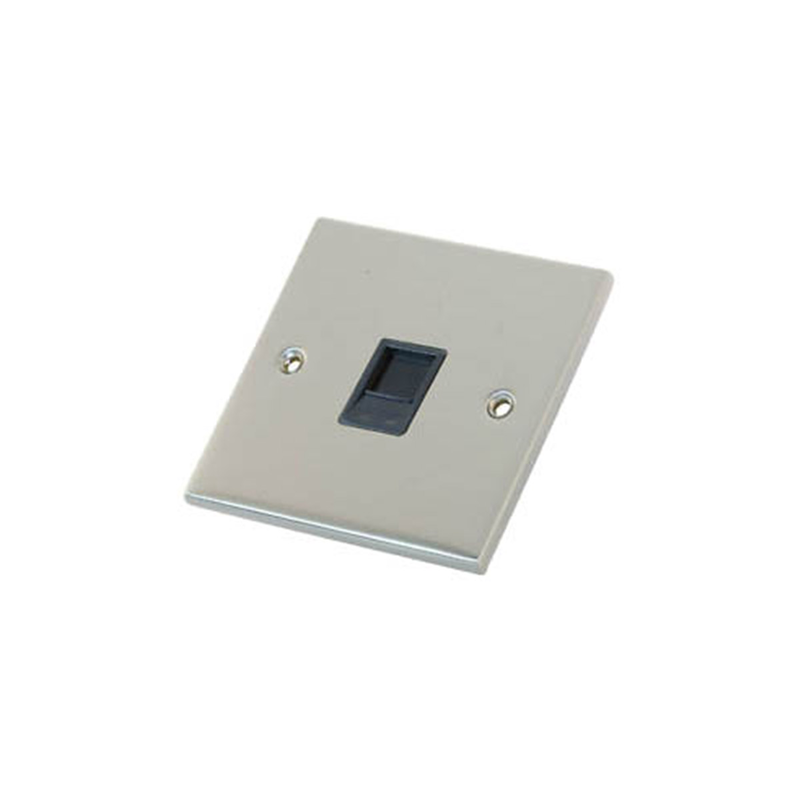 Product image: Internet wall socket (8-terminal) silver with black, , medium-null