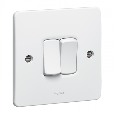 Legrand synergy switch 2 gang 2 way, , medium