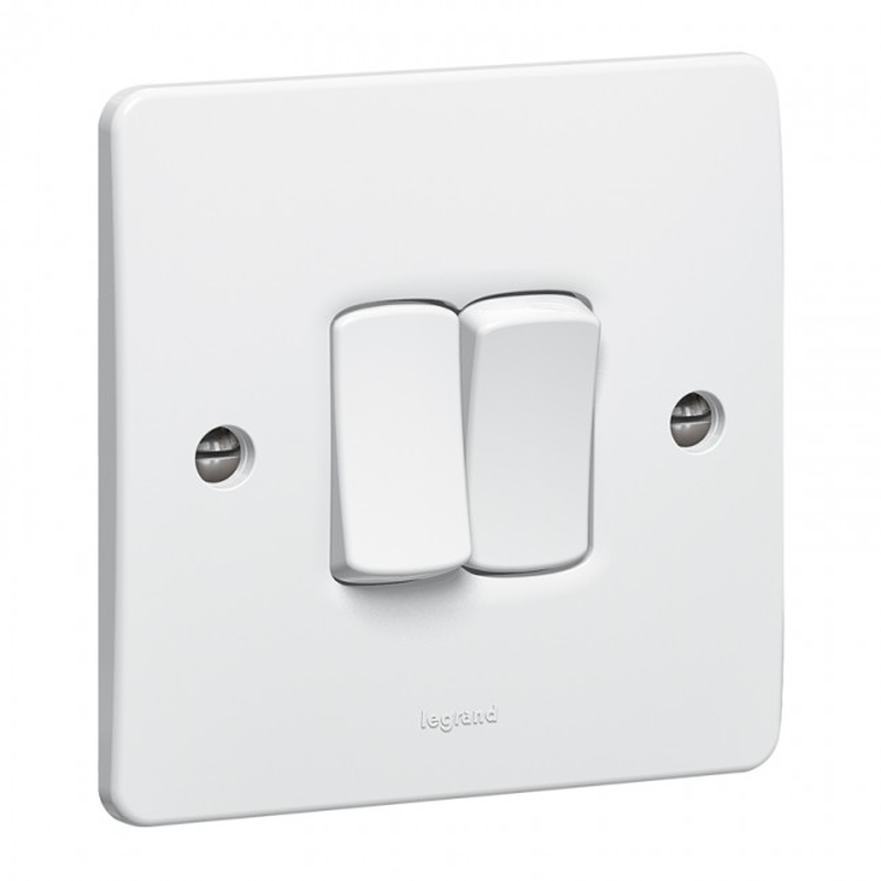 Product image: Legrand synergy switch 2 gang 2 way, , medium-null