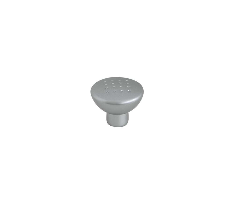 Furniture knob beauty &oslash;33x27mm plastic chrome mat with rhinestone-null