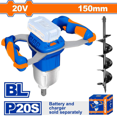 Wadfow τριβέλα γεωτρύπανο μπαταρίας 20v brushless solo (χωρίς μπαταρία & φορτιστή), , medium