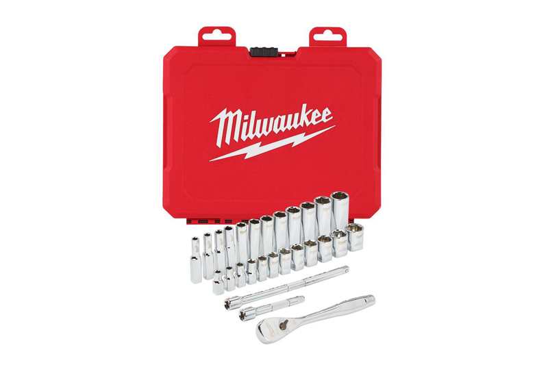4932464943 - 1/4" ratchet & socket set metric (28 pcs) (173470)-null