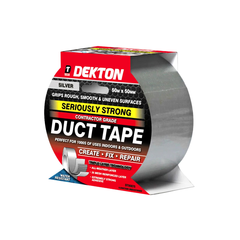 Dekton adhesive tape 50mmx50m silver-null