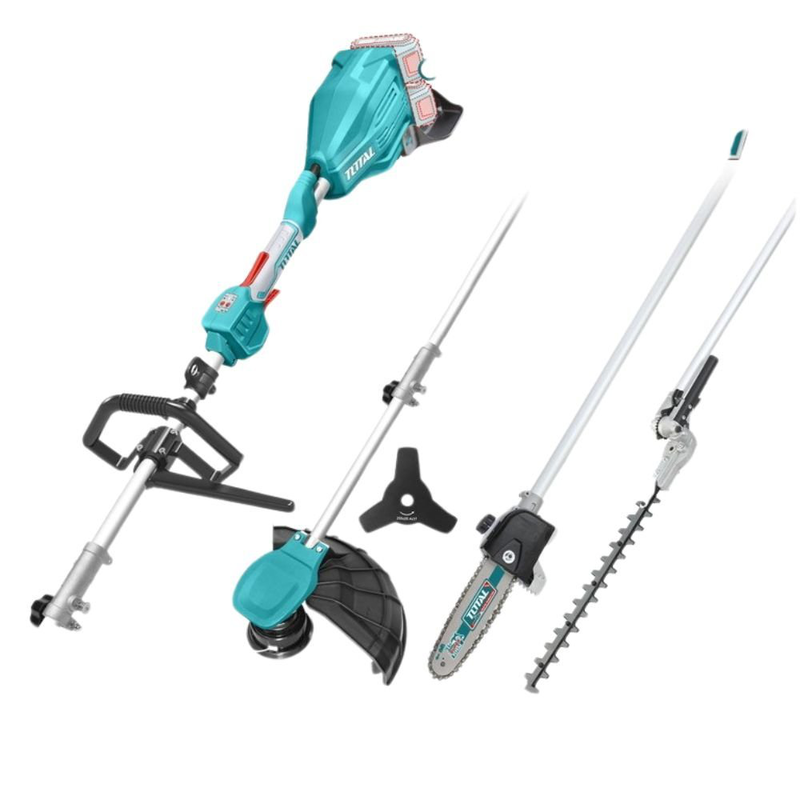 Product image: Total σετ επαγγελματικό πολυμηχάνημα κήπου μπαταρίας 40v 4 σε 1 χορτοκοπτικό, θαμνοκοπτικό, κονταροπρίονο & μπορντουροψάλιδο, , medium-null