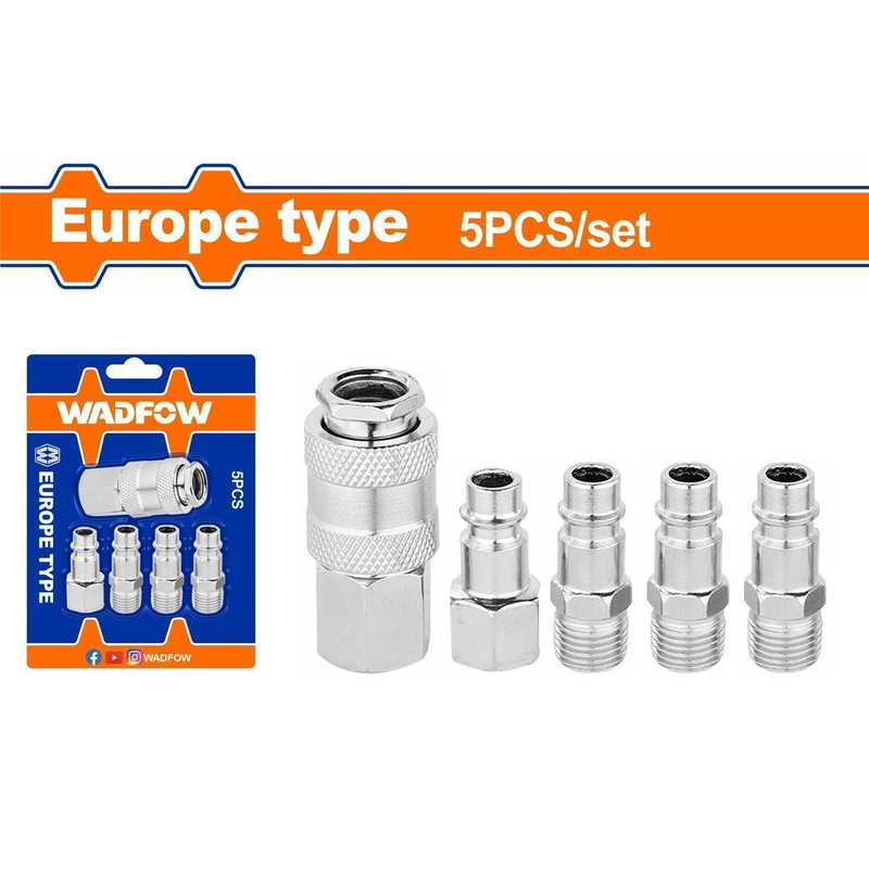 Product image: Wadfow 5 pcs quick coupler set 1/4″, , medium-null