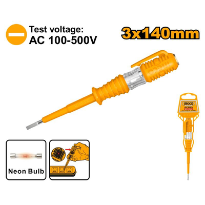 Ingco hsdt1408 test pencil 3x140mm, , medium