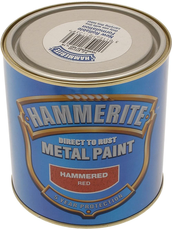Hammerite hammered red 750ml, , medium-null