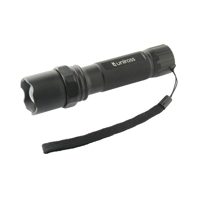 Uniross ulfl014 USB rechargeable pocket flashlight ip54 300 lumens & powerbank function, , medium-null