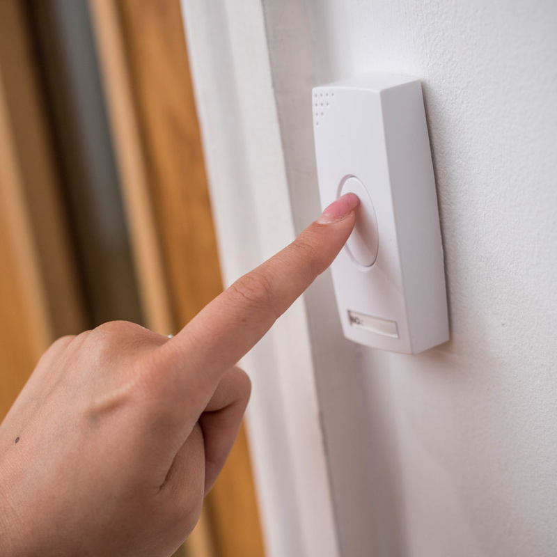 Mercury db300 wireless doorbell plug-in & plug-through 350.300uk, , medium-null