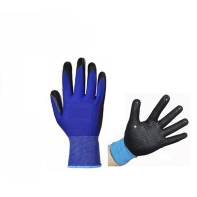 Eltech nitrile gloves dots 10 inches - blue, , medium