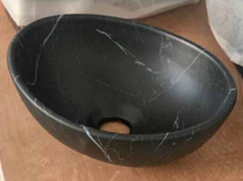 Mia marble matte art basin 410x340x150mm, , medium-null