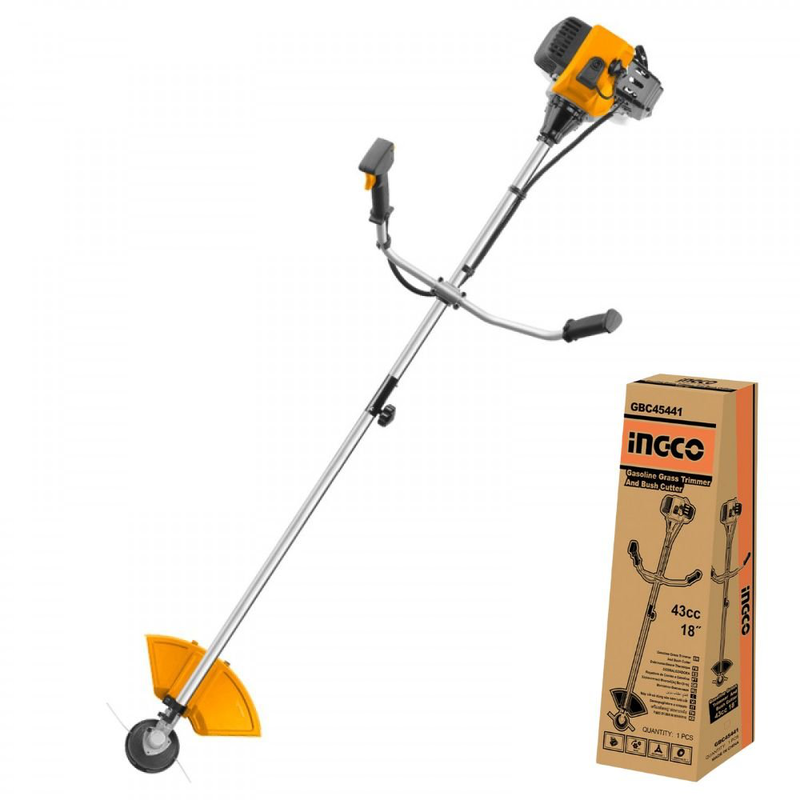 Product image: Ingco μηχανή χορτών 43cc 1.5kw, ισχυρή &πολυλειτουργική για κοπή χόρτων και βλάστησης, , medium-null