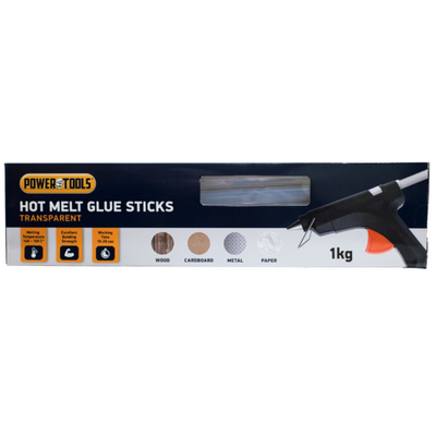 Power tools hot melt glue stick transparent, , medium