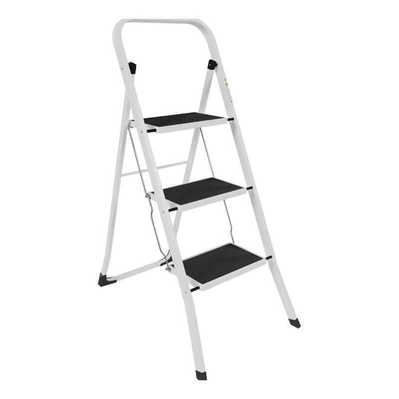 Product image: Kaokey σκάλα βαρέως τύπου 3 σκαλιών έως 150kg μαύρο/ασημί, , medium-null