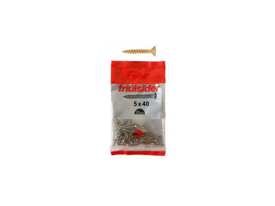 Friulsider chipboard screws in yellow galvanized steel euroblister 25pcs 5x40mm