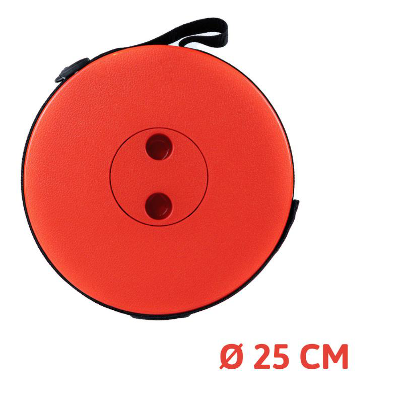 Product image: Σκαμπo πτυσσομενο 180kg - κοκκινο/μαυρο, , medium-null