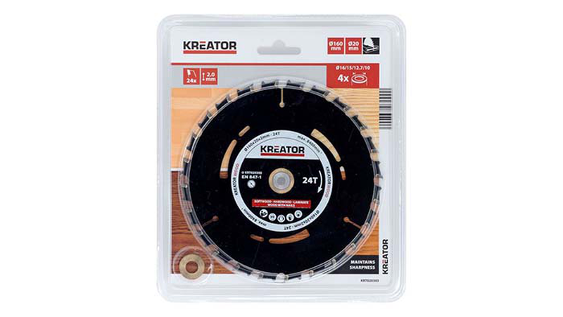 Product image: Kreator plunge saw blade 160mm24t, , medium-null