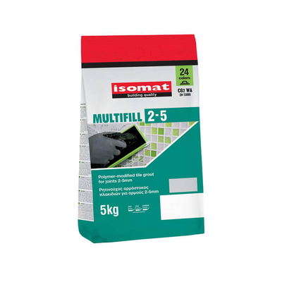 Multifill 2-5mm anemone 5kg isomat (cement-based tile grout) isomat