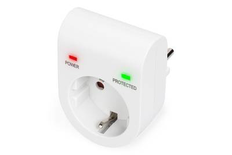 Digitus professional dn-95400 / surge protector / ac 230 v / 3500 watt / output connectors: 1 / white, , medium-null