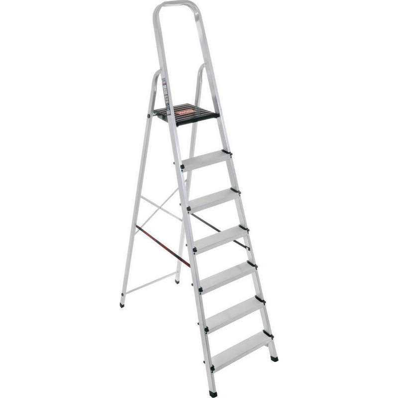 Product image: Palbest hobby σκάλα αλουμινίου με 6+1 σκαλοπάτια 221cm, , medium-null