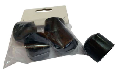 End cap outside 16mm black, , medium