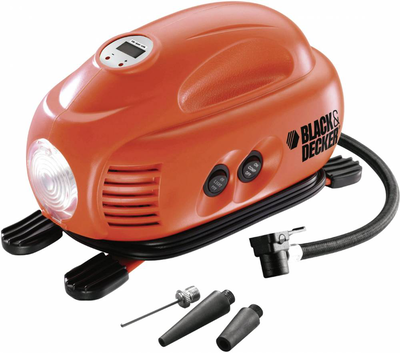 Αεροσυμπιεστης 12v 120 psi με καλωδιο , ψηφιακη οθονη black & decker asi200-xj