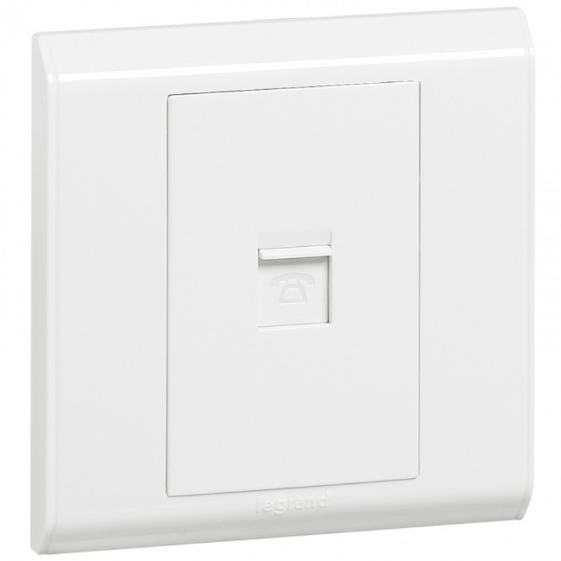 Legrand 617691 belanko single 2 gang rj45 data socket big rocker, , medium-null