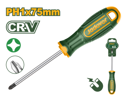 Phillips screwdriver ph1x75mm jadever, , medium