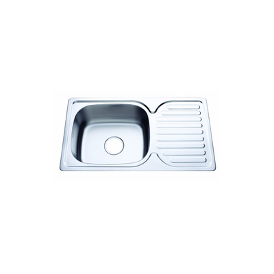Kitchen sink 7642l left 760x420x180mm s / s