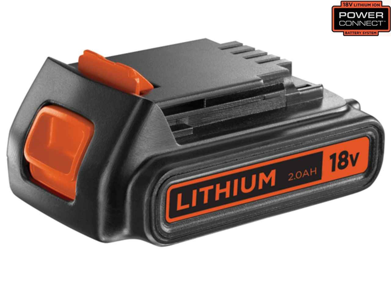 Product image: Black & decker bl202018-xj 18v slide battery pack 2.0ah li-ion, , medium-null