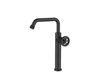 Black basin mixer, Black, medium
