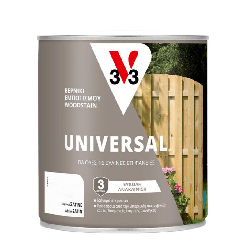 V33 vernish universal wood protector 750ml medium oak-null