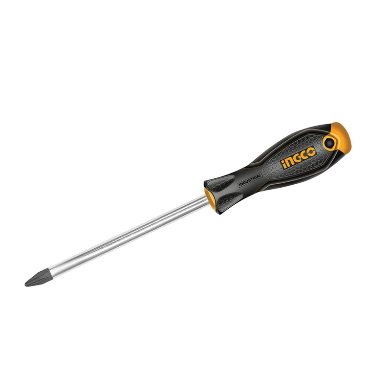 Ingco κατσαβίδι σταυροτό ph3 μαγνητικό cr-v με στρογγυλό κορμό 8x200mm, hs28ph3200, , medium-null